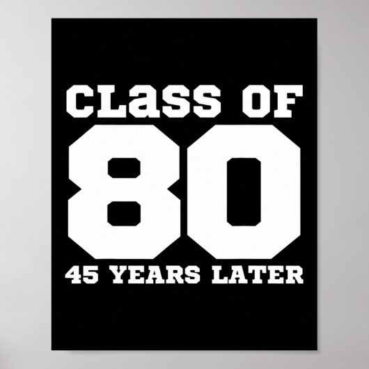 Klas van 1980 poster (Voorkant)