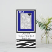 Klas van 2010 Zebra-fotokaart Aankondiging (Staand voorkant)