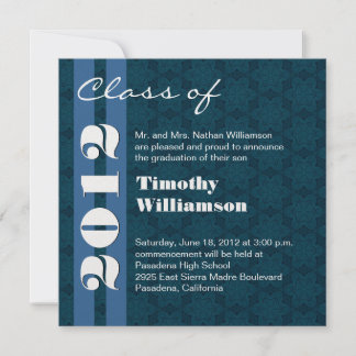 Klas van 2012 Blauw en Wit Wijzig in elk jaar Aankondiging