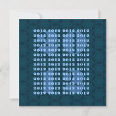 Klas van 2012 Blauw en Wit Wijzig naar elk jaar Aankondiging (Achterkant)