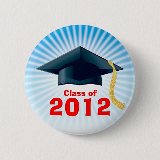 Klas van 2012 Knop Ronde Button 5,7 Cm (Voorkant)