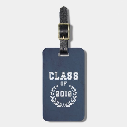 Klas van 2018 bagagelabel (Voorkant verticaal)