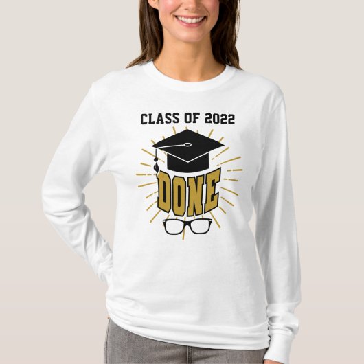 Klas van 2022 Afgestudeerd Noviteit T-shirt (Voorkant)