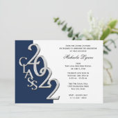 Klas van 2022 Grad Zilver met Kleuroptie Uitnodig Kaart (Staand voorkant)