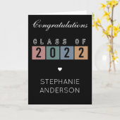Klas van 2022 School Universiteit afstudeercadeaus Kaart (Gele Bloem)