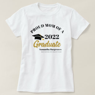 Klas van 2022 Trotse moeder van afgestudeerde op m T-shirt