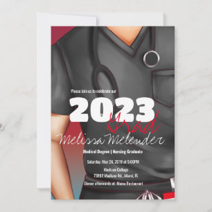 Klas van 2023 Medische Verpleegkleren Mannelijke V Kaart