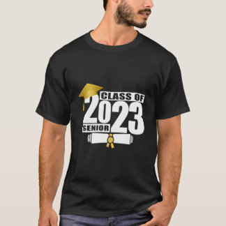 Klas van 2023 Senior Certificaat Diploma Afstudere T-shirt