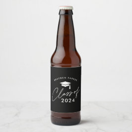 Klas van 2024 Eenvoudige Afstuderen Bier Etiket