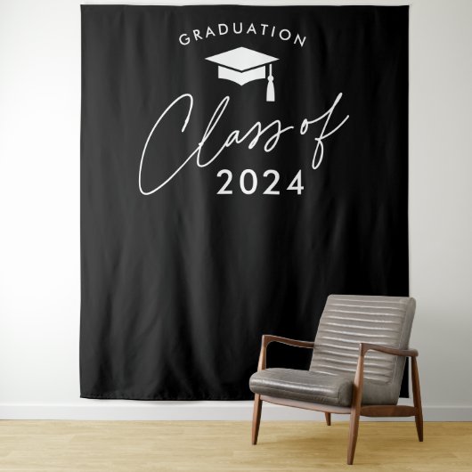 Klas van 2024 Eenvoudige Afstuderen Wandkleed (In situ)