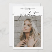 Klas van 2024 Klassiek foto-verjaardagsfeestje Kaart (Voorkant)