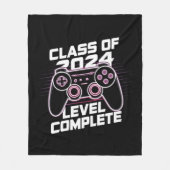 Klas van 2024 Niveau Voltooid Afstuderen Fleece Deken (Voorkant)