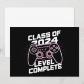 Klas van 2024 Niveau Voltooid Afstuderen Kaart (Voorkant / Achterkant)