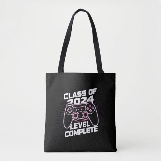 Klas van 2024 Niveau Voltooid Afstuderen Tote Bag (Voorkant)