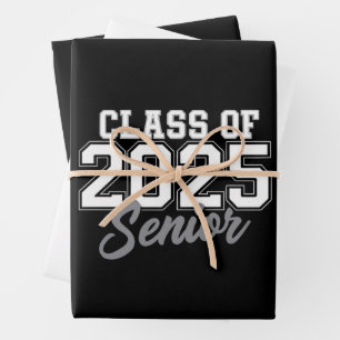 Klas van 2025 Aankomende Senior Terug naar School  Inpakpapier Vel