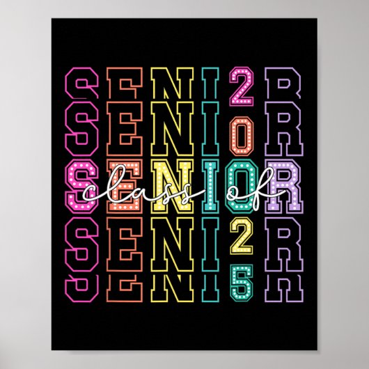 Klas van 2025 Afgestudeerd 2025 Afstuderen 2025 Te Poster (Voorkant)
