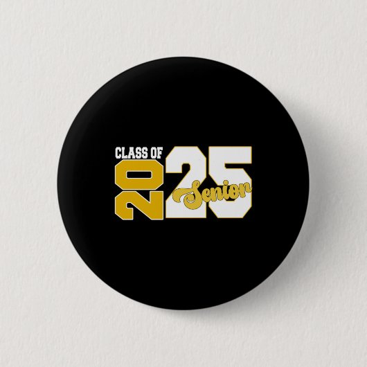 Klas van 2025 Afgestudeerd 2025 Afstuderen 2025 Te Ronde Button 5,7 Cm (Voorkant)