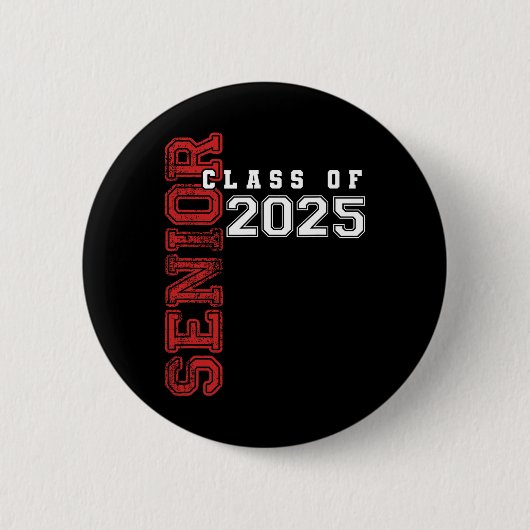 Klas van 2025 Afgestudeerd 2025 Afstuderen Afstude Ronde Button 5,7 Cm (Voorkant)