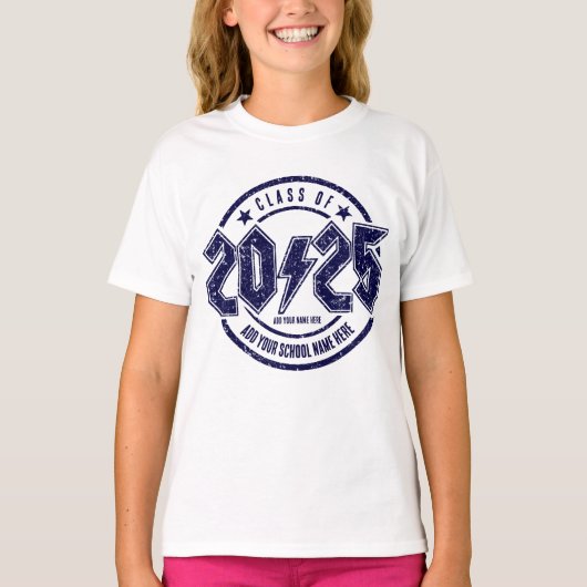 Klas van 2025 afgestudeerd t-shirt (Voorkant)