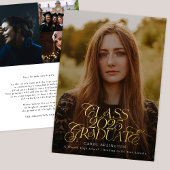 KLAS VAN 2025 AFSTUDEREN middelbare school afstude Folie Uitnodiging