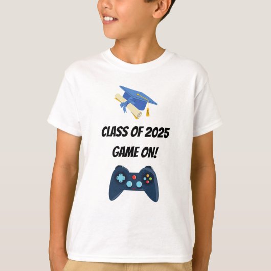 Klas van 2025 Game On | Student T-shirt (Voorkant)