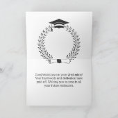 Klas van 2025 Heren Moderne Afstuderen Kaart (Binnen)