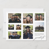 KLAS VAN 2025 High School COLLAGE Foto Afstuderen Aankondiging (Voorkant)