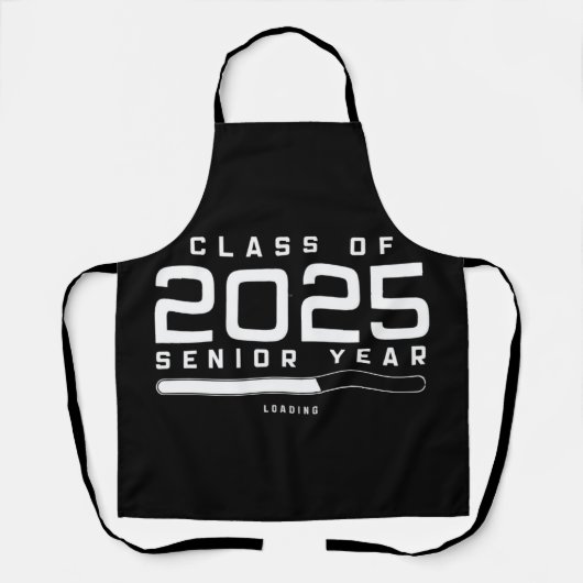 Klas van 2025 Senior Jaar Laden Senior 2025 Schort (Voorkant)
