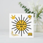 Klas van 2025 - Sunshine Kaart (Staand voorkant)
