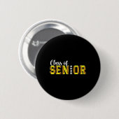 Klas van 2025 Zachte senior 2025 Afstuderen terug Ronde Button 5,7 Cm (Voorkant /achterkant)