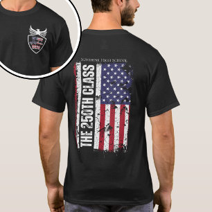 Klas van 2026 250-jarig jubileum Afstudeerend Vint T-shirt