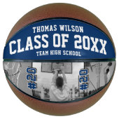 Klas van 2026 Aangepast Foto Afstudeercadeau Basketbal (Voorkant)