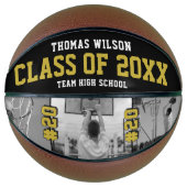Klas van 2026 Aangepaste foto afstudeercadeau Basketbal (Voorkant)