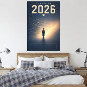 Klas van 2026 Aangepaste naam afstudeerversiering Canvas Afdruk (Insitu (Slaapkamer))