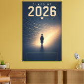 Klas van 2026 Aangepaste naam afstudeerversiering Canvas Afdruk (Insitu (Woonkamer))