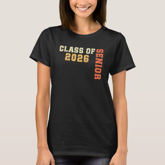 Klas van 2026 Afgestudeerd 2026 Afstuderen 2025 St T-shirt (Voorkant)