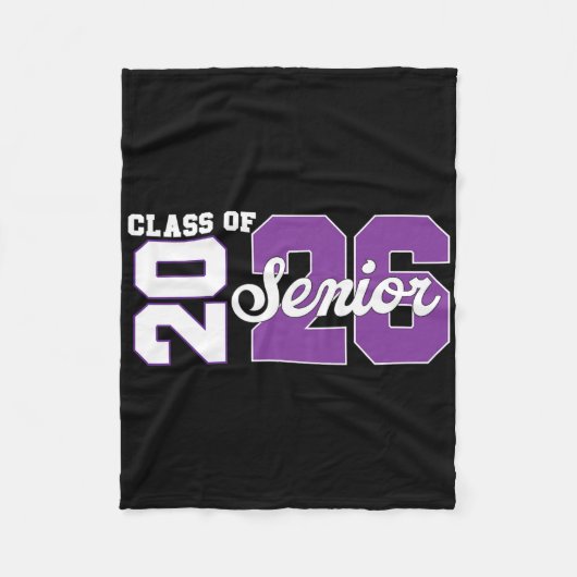 Klas van 2026 Afgestudeerd 2026 Terug naar school Fleece Deken (Voorkant)
