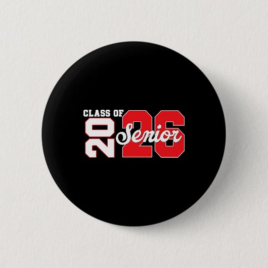 Klas van 2026 Afgestudeerd 2026 Terug naar school Ronde Button 5,7 Cm (Voorkant)