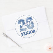 Klas van 2026 Afgestudeerde Ronde Sticker (Envelop)