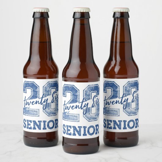 Klas van 2026 Afgestudeerden Bier Etiket (Flessen)