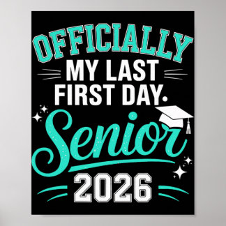 Klas van 2026 afgestudeerden laatste eerste school poster