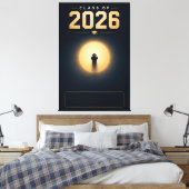 Klas van 2026 Afstudeer Geschenk Aangepaste Naam D Canvas Afdruk (Insitu (Slaapkamer))
