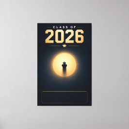 Klas van 2026 Afstudeer Geschenk Aangepaste Naam D Canvas Afdruk