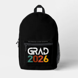 Klas van 2026 Afstudeer Retro Vintage Minimalist Bedrukte Rugzak