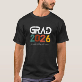 Klas van 2026 Afstudeer Retro Vintage Minimalistis T-shirt