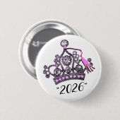 “Klas van 2026” Afstudeer Tiara Ronde Button 5,7 Cm (Voorkant /achterkant)