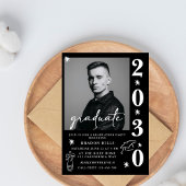 Klas van 2026 Afstudeerfeest Afstuderen zwart wit Kaart