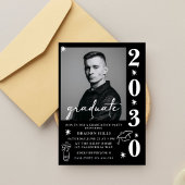 Klas van 2026 Afstudeerfeest Afstuderen zwart wit Kaart