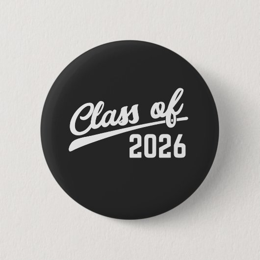 Klas van 2026 Afstudeerjaar 2026 School Ronde Button 5,7 Cm (Voorkant)