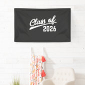 Klas van 2026 Afstudeerjaar 2026 School Spandoek (Insitu)